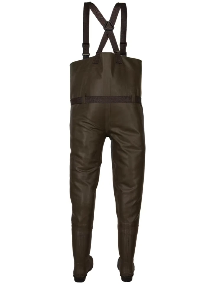 White River Fly Shop Rubber Boot-Foot Chest Waders Men's Size 13 Brown BRAND NEW - Image 2 of 4