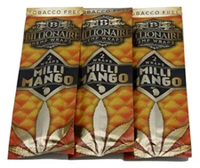 Billionaire Wraps Milli Mango Flavor (3 Pouches, 2 Wraps Each)