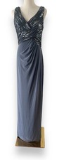 NWT Lauren Ralph Lauren Evening Sequined Jersey Dress Size 4