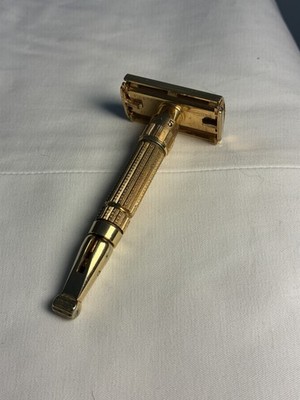 Gillette F4 Gold Toggle Safety Razor Vintage