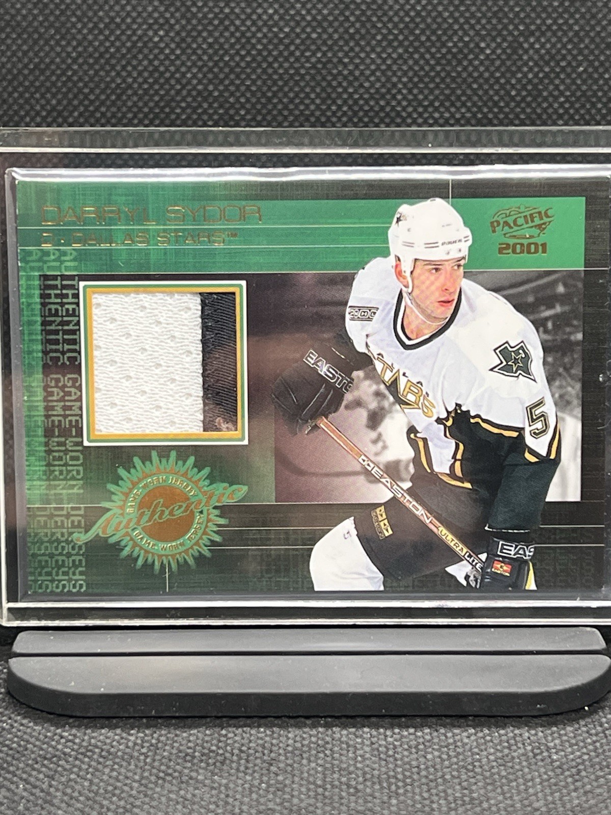 2000-01 Pacific Authentic Game Worn Jersey Darryl Sydor #6 Dallas Stars