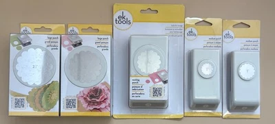 5x Scallop Circle paper punches bundle 2 1/4, 2, 1 1/2, 1 3/4, New Sealed - Image 1 of 4