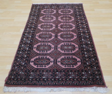 Oriental Carpet Rug Hand Made Wool Vintage Bokhara 5ft 9" x 3ft 2" Any room