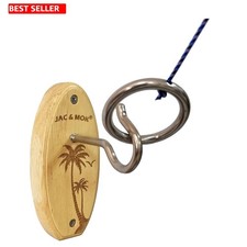 Deluxe Hook  Ring Toss Game Set, Indoor/Outdoor Family Fun - 6 Pieces