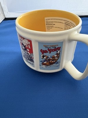 Disney Classic Movie Poster Ceramic Coffee Mug - Mickey Minnie Donald Goofy NEW