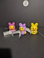 Peeps Rubber Ducks - Set Of 3 - Pink Purple Yellow