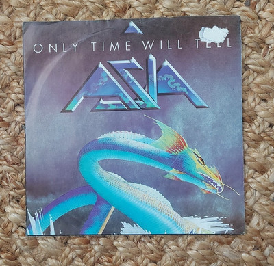 ASIA ONLY TIME WILL TELL (64) 2 Track 7'' Single Picture Sleeve GEFFEN RECORDS