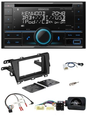 Kenwood CD 2DIN DAB USB Steering Wheel Bluetooth Car Stereo for Toyota Prius 2009-2016