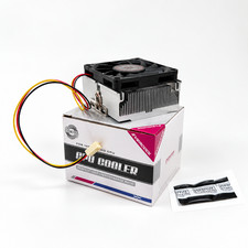 EverCool Low-Profile CPU Fan Heatsink for Socket 370 - 37 mm Height 3-Latch 