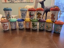 Disney x Starbucks 3 Complete Parks Sets 15 Tumbler Cup Christmas Ornaments NEW