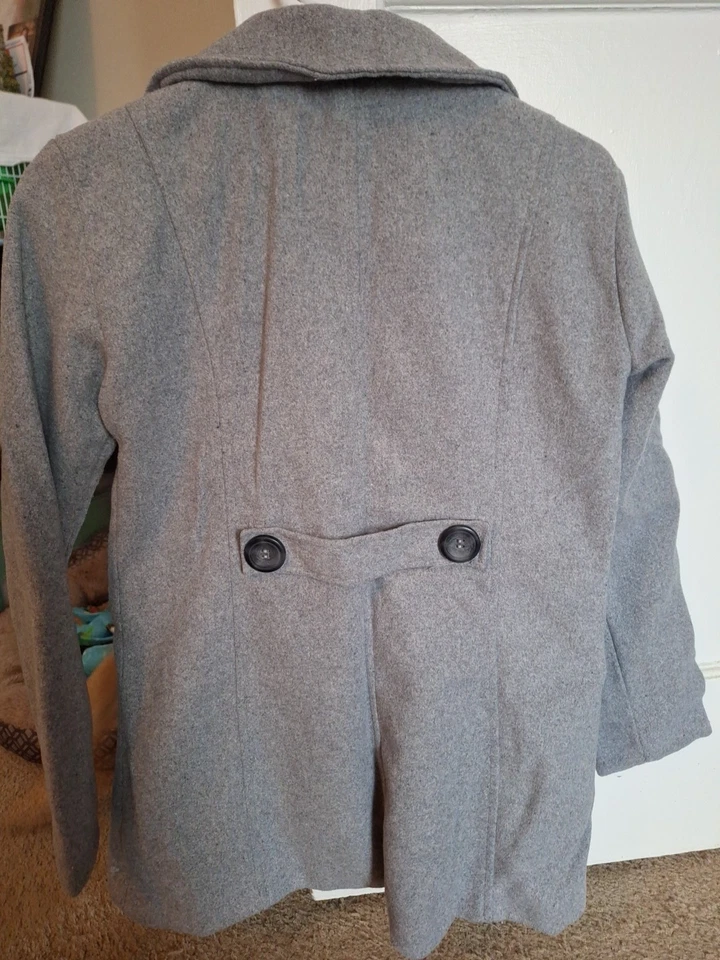 Me Jane Girls Coat With 3 Buttons In Front Size 14 Decorative Button On Back - Image 3 of 3