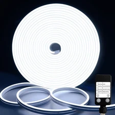 Echosari Neon Rope Lights 33 Ft 1200 LED Neon Rope Lights With Timer Dimmable...