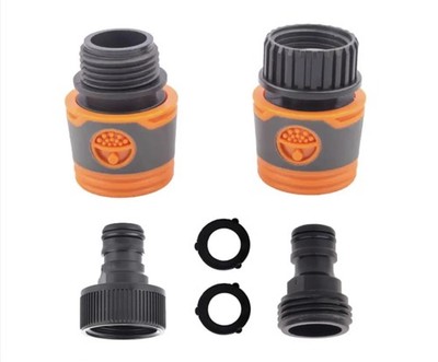 | Garden Hose Quick Connect Fittings, 3/4 inch Quick Release Hose Connector S...