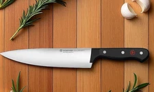 WUSTHOF GOURMET 8" CHEF'S KNIFE Stainless Steel Black Triple-Rivet Handle 4562