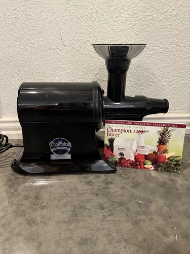 Heavy Duty Champion 2000 Juicer Model G5-PG-710 Black Tested Works