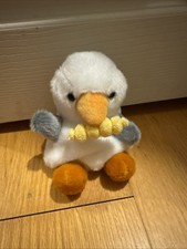 Aurora - Palm Pals - 4.5" Buoy Seagull With Fry Adorable Stuffed Animal