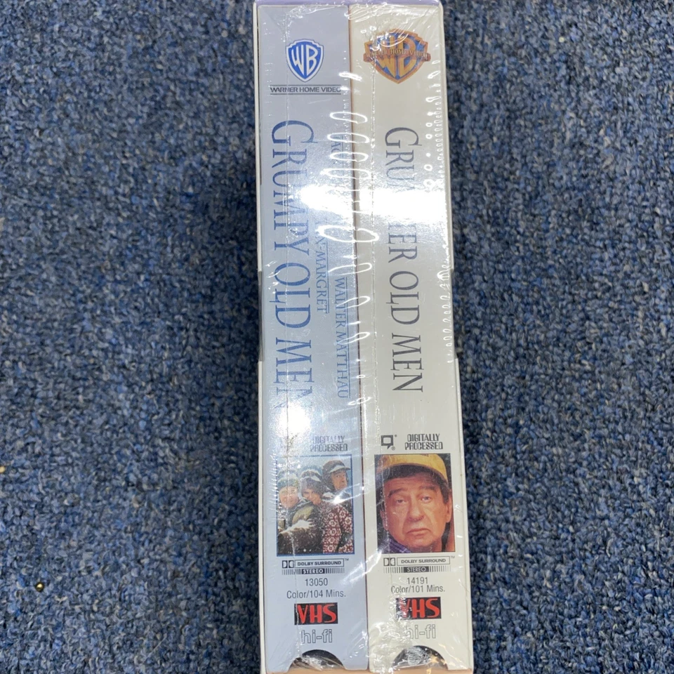 Vintage Grumpy & Grumpier Old Men 1 & 2 VHS Cassette Tape Boxed Set New - Image 2 of 4