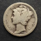 1924 **S** MERCURY SILVER DIME **NICE   ** FREE SHIPPING! C0520