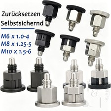Edelstahl Rastbolzen Federriegel Normelemente Arretierbolzen mit Rastsperre