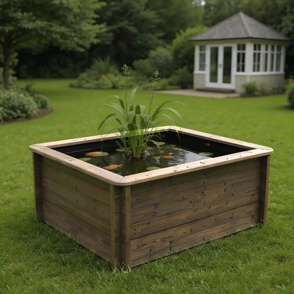 Wooden Pond – 2m x 1.5m – 831mm Height – 44mm Thick Wall