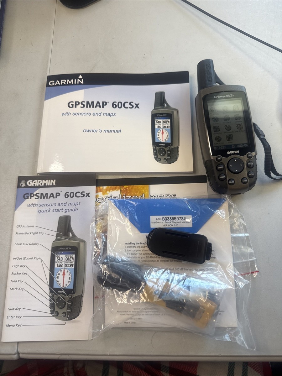 Garmin GPSmap 60CSx Handheld GPS COLOR LCD with Battery 
