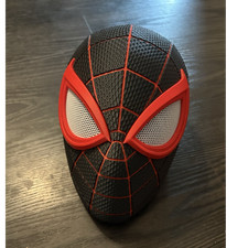 Spider-Man 3D printed Black Red Full Face Cosplay Mask with Removable Eye Pieces