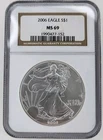 2006 American Silver Eagle NGC MS 69 1 oz US Mint $1 Coin