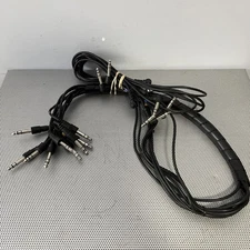 Roland TD-3,TD-6,TD-6V Percussion Sound Module Trigger 9 Snake 1/4” Cables Only