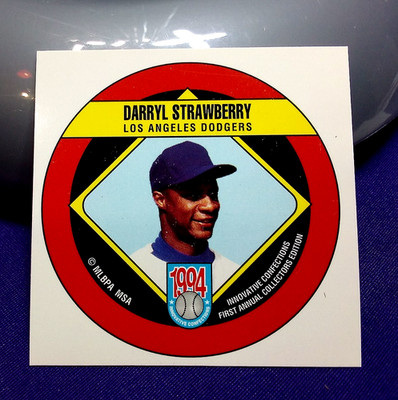 1994 MSA Innovative Confections  SQUARE DISC PROOF nrmt or bet darryl STRAWBERRY