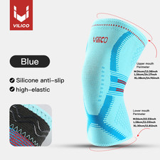 1 Pcs Compression Knee Support Sleeve Elastic Knee Pads Brace Springs Gym Sports