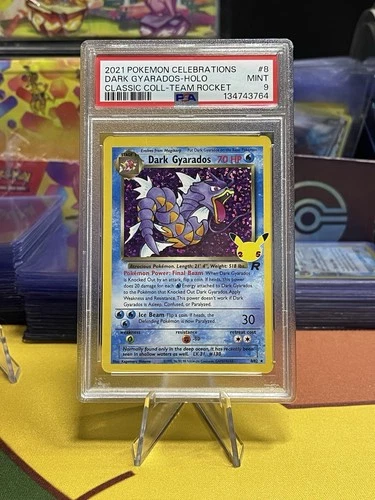 Pokémon Dark Gyarados 8/82 Celebrations Classic Collection Holo 2021 PSA 9
