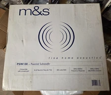 M & S PSW108 Powered Sub Woofer New In Box