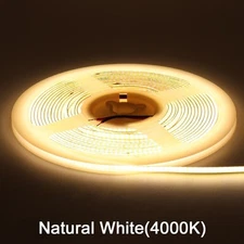 Ultra Thin 2mm COB LED Strip Light DC12V Lights Rope Ribbon Lamp Tape 480leds/m
