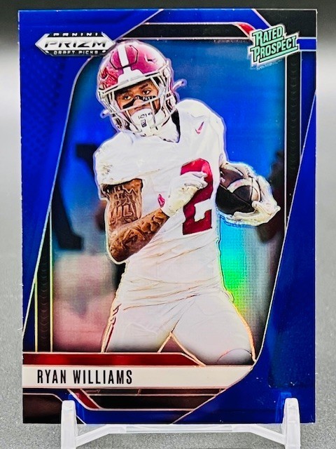 2025 Panini Prizm Draft Picks - Ryan Williams #151 Blue Prizm /249 (RC)