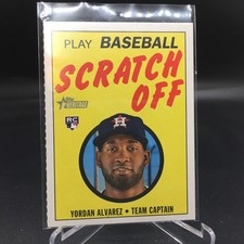 Yordan Alvarez 2020 Topps Heritage 1971 Scratch-Offs 2 Houston Astros Rookie
