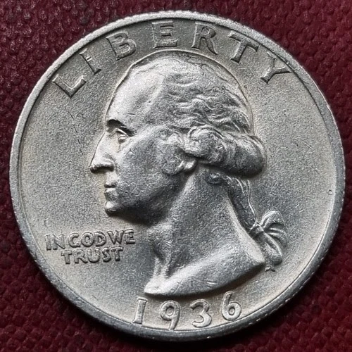 1936 Washington Quarter 25c UNC #98291