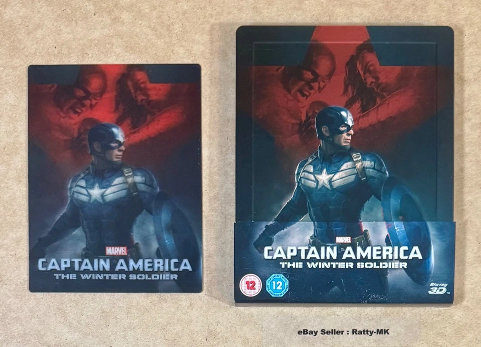 CAPTAIN AMERICA THE WINTER SOLDIER (UK) LENTICULAR 3D + BLU RAY STEELBOOK (READ) - Image 2 of 4
