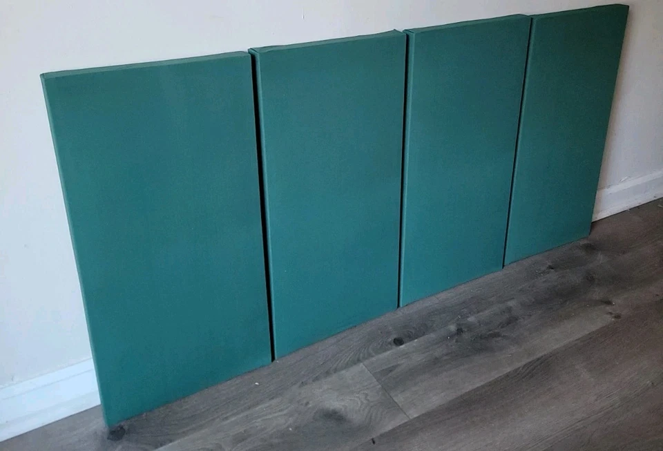 Juego de 4 paneles de pared acústicos absorbentes de sonido de canal de la Mancha Foto 4 de 4