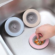 Kitchen Sink Filter Silicone Strainer Shower Floor Drain Sink Cover Sewer Hair