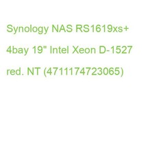 Synology NAS RS1619xs+ 4bay 19" Intel Xeon D-1527 red. NT (4711174723065)