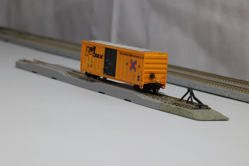 MDC 50' boxcar Railbox "ATSF" w GATR Works nf-G3-1rs EOT latching reed switch