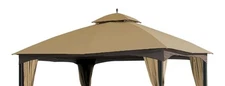 Replacement Top for 10x12 FT Gazebo Massillon Biscayne,Cabin-Style L-GZ933PST,Tu