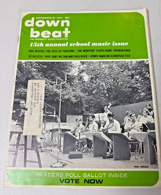 Down Beat Magazine September 21, 1967 Phil Woods Drumming