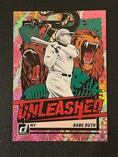 Babe Ruth 2021 Panini Donruss Unleashed Pink Fireworks Yankees 