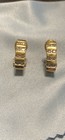 14k Gold Natural Diamond Huggie Hoop Earrings