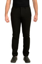 Image of Hugo Boss Men's "Hesten212X" Black Wool Flat Front Dress Pants US 32R IT 48