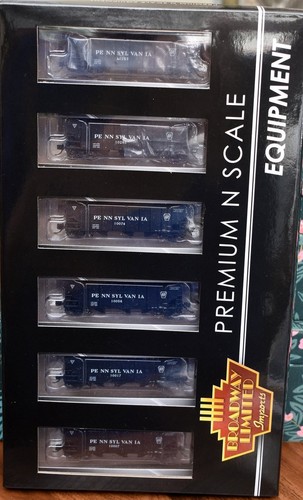 N-Broadway Limited Imports 3649 Pennsylvania RR H2a 3 bahías tolvas de carbón paquete de 6 E | Zustand: New