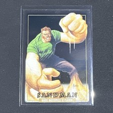 2024 Skybox Marvel Masterpieces 92 Platinum #77 Sandman Clear Cut