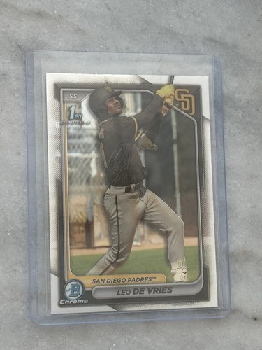 2024 Bowman Chrome #BCP-179 Leo De Vries 1st Bowman Chrome Prospects