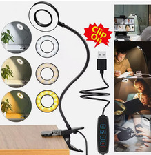 48LED USB Clamp Clip On Flexible Desk Light Bed Reading Table Study Night Lamp